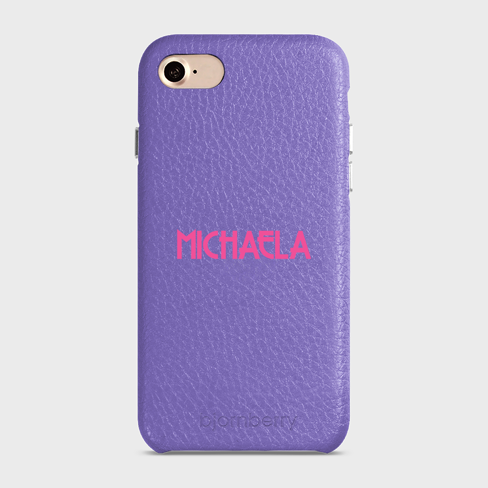 iPhone 7/8/SE (2022/2020) Personalised Leather Case - Art Deco Name