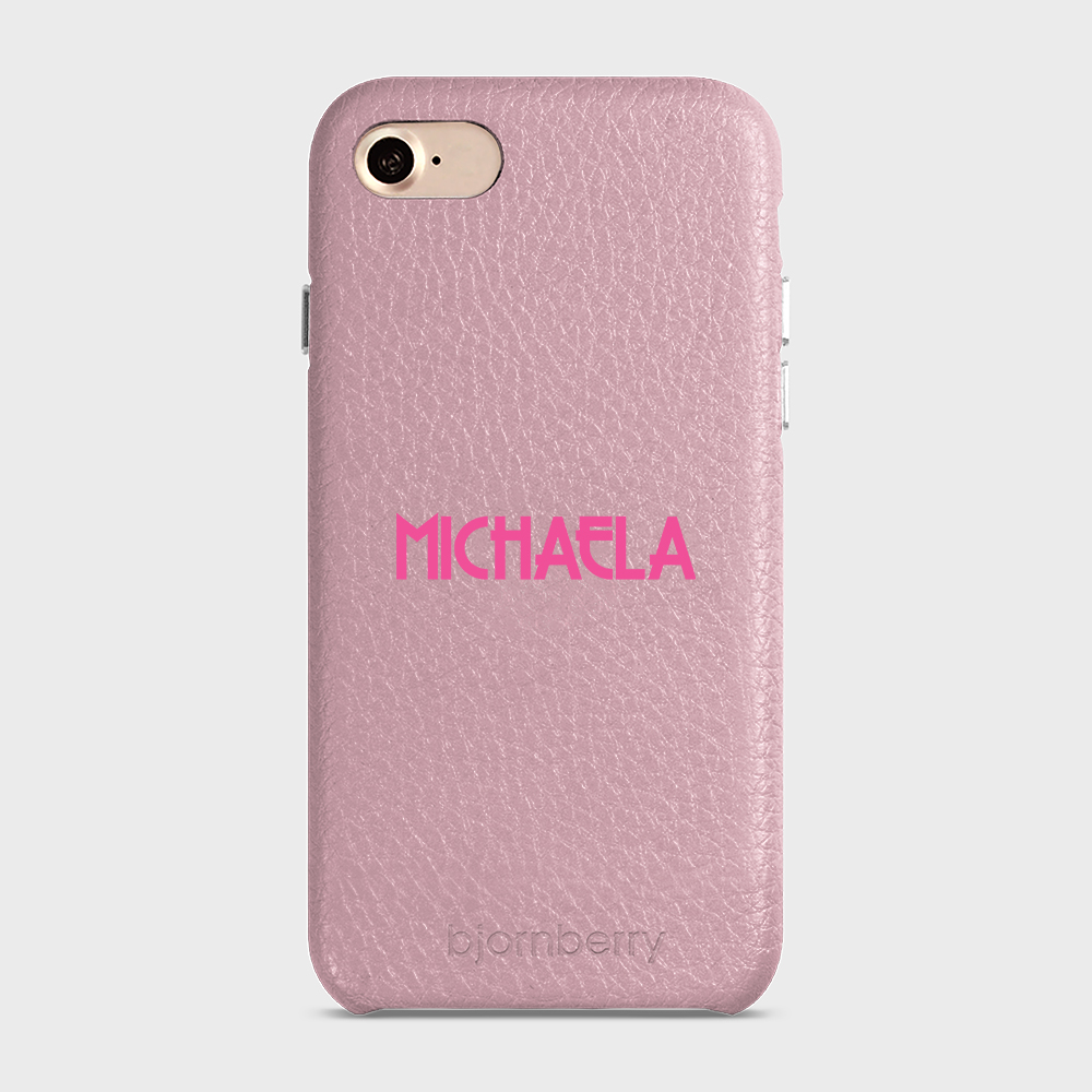 iPhone 7/8/SE (2022/2020) Personalised Leather Case - Art Deco Name - 31