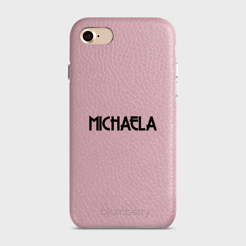 iPhone 7/8/SE (2022/2020) Personalised Leather Case - Art Deco Name - 34
