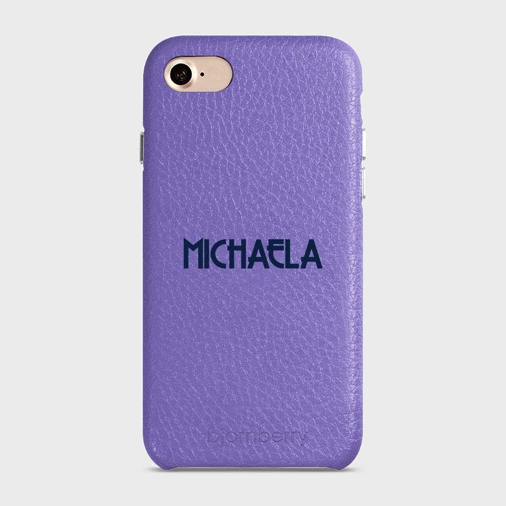 iPhone 7/8/SE (2022/2020) Personalised Leather Case - Art Deco Name - 6