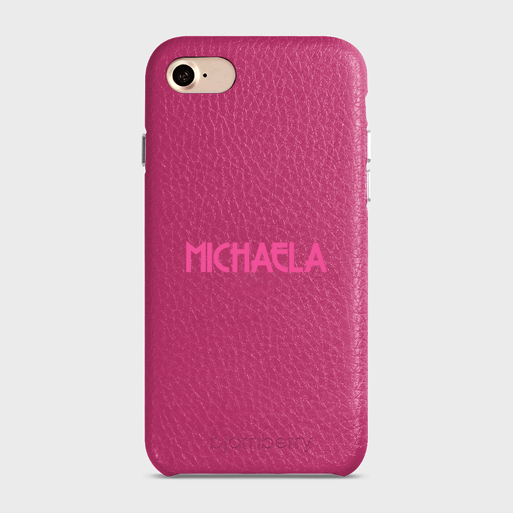 iPhone 7/8/SE (2022/2020) Personalised Leather Case - Art Deco Name - 17
