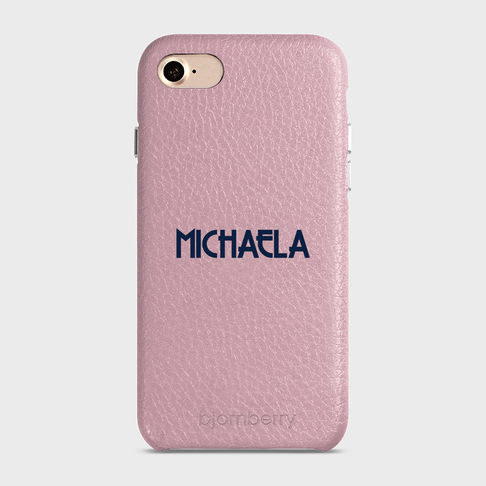 iPhone 7/8/SE (2022/2020) Personalised Leather Case - Art Deco Name - 29