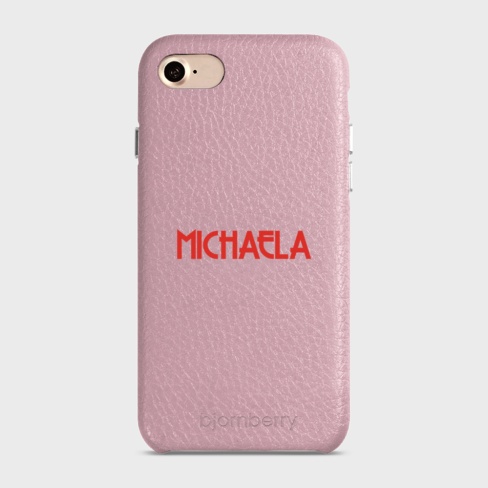 iPhone 7/8/SE (2022/2020) Personalised Leather Case - Art Deco Name - 32