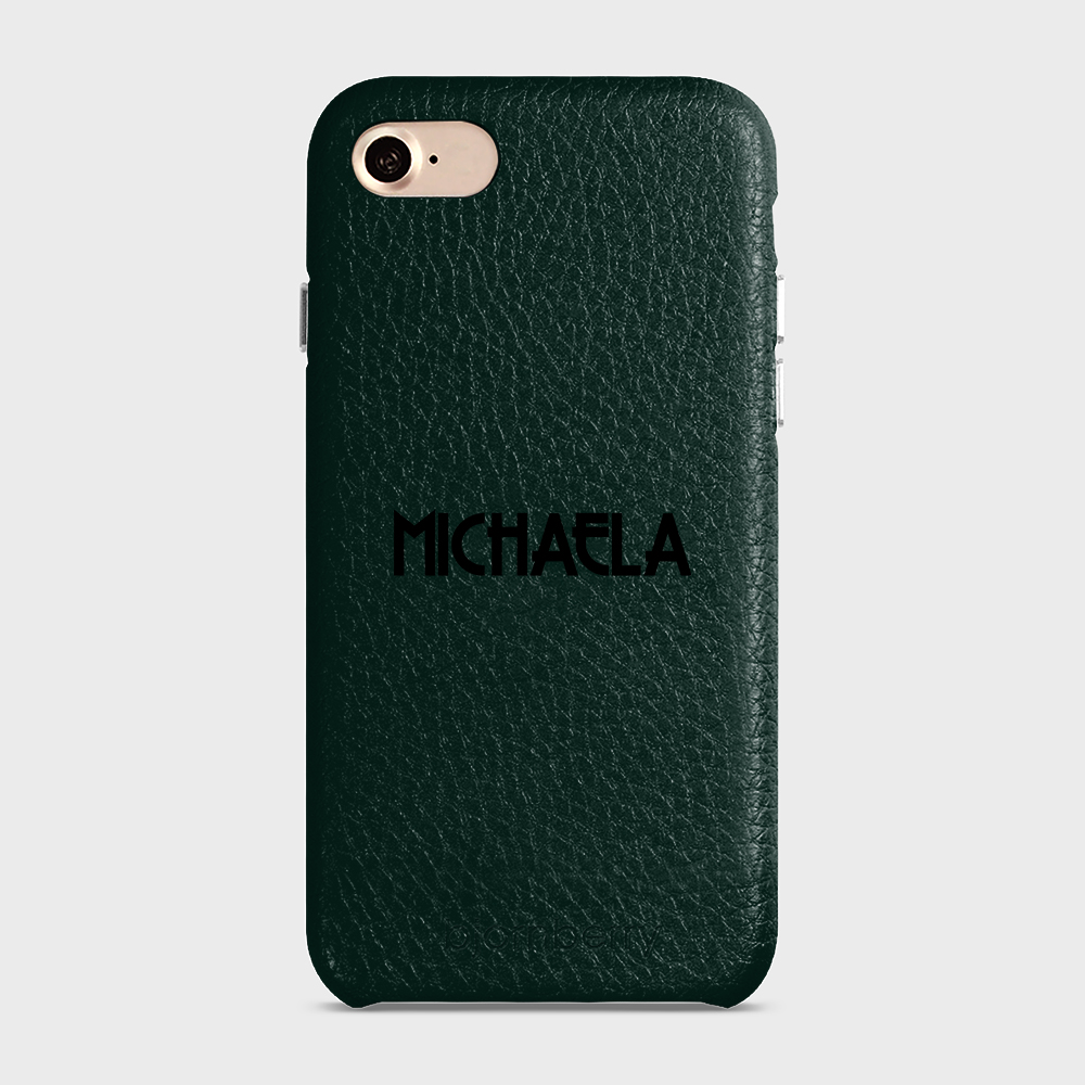iPhone 7/8/SE (2022/2020) Personalised Leather Case - Art Deco Name - 27