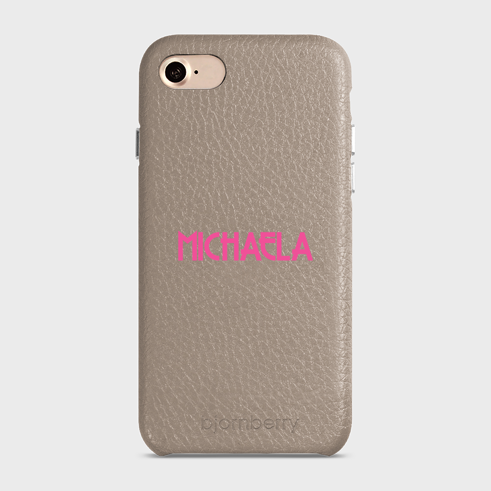 iPhone 7/8/SE (2022/2020) Personalised Leather Case - Art Deco Name - 10