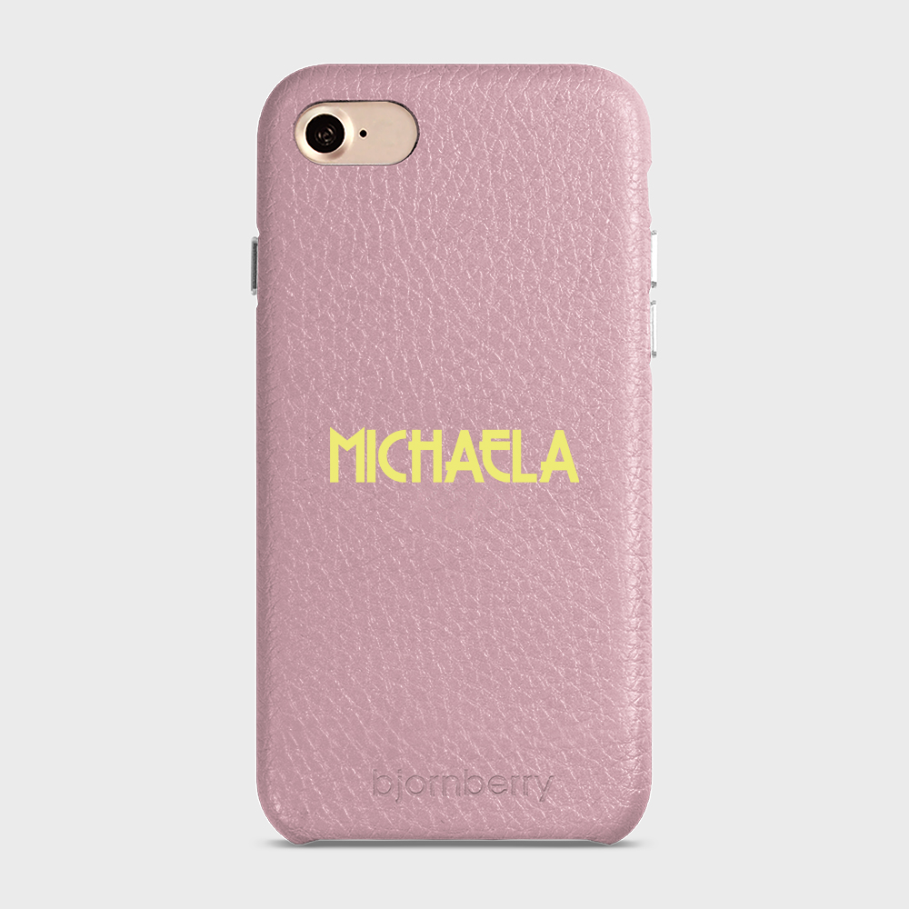 iPhone 7/8/SE (2022/2020) Personalised Leather Case - Art Deco Name - 30