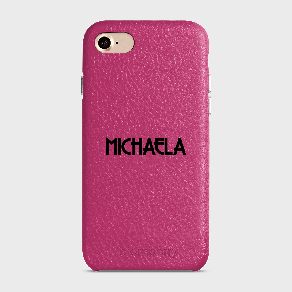 iPhone 7/8/SE (2022/2020) Personalised Leather Case - Art Deco Name - 20
