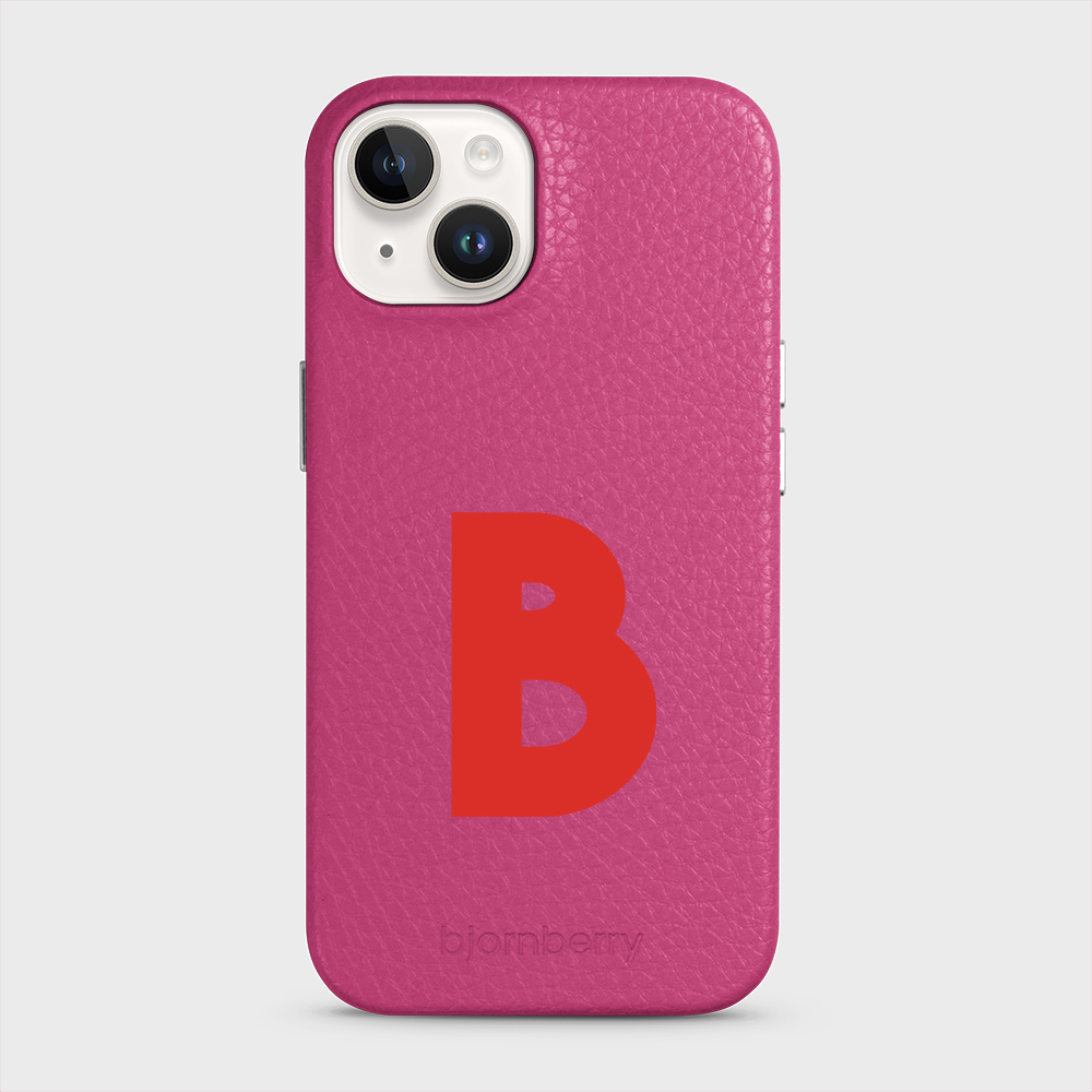 iPhone 14 Personalised Leather Case - Initial - 4