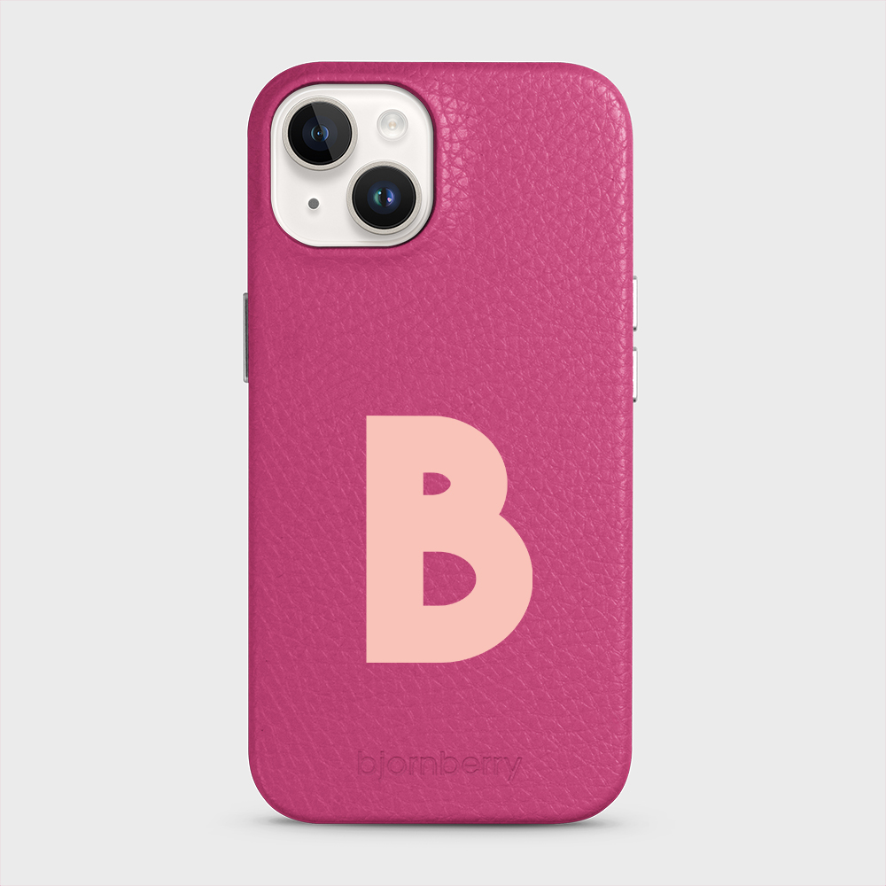 iPhone 14 Personalised Leather Case - Initial - 5