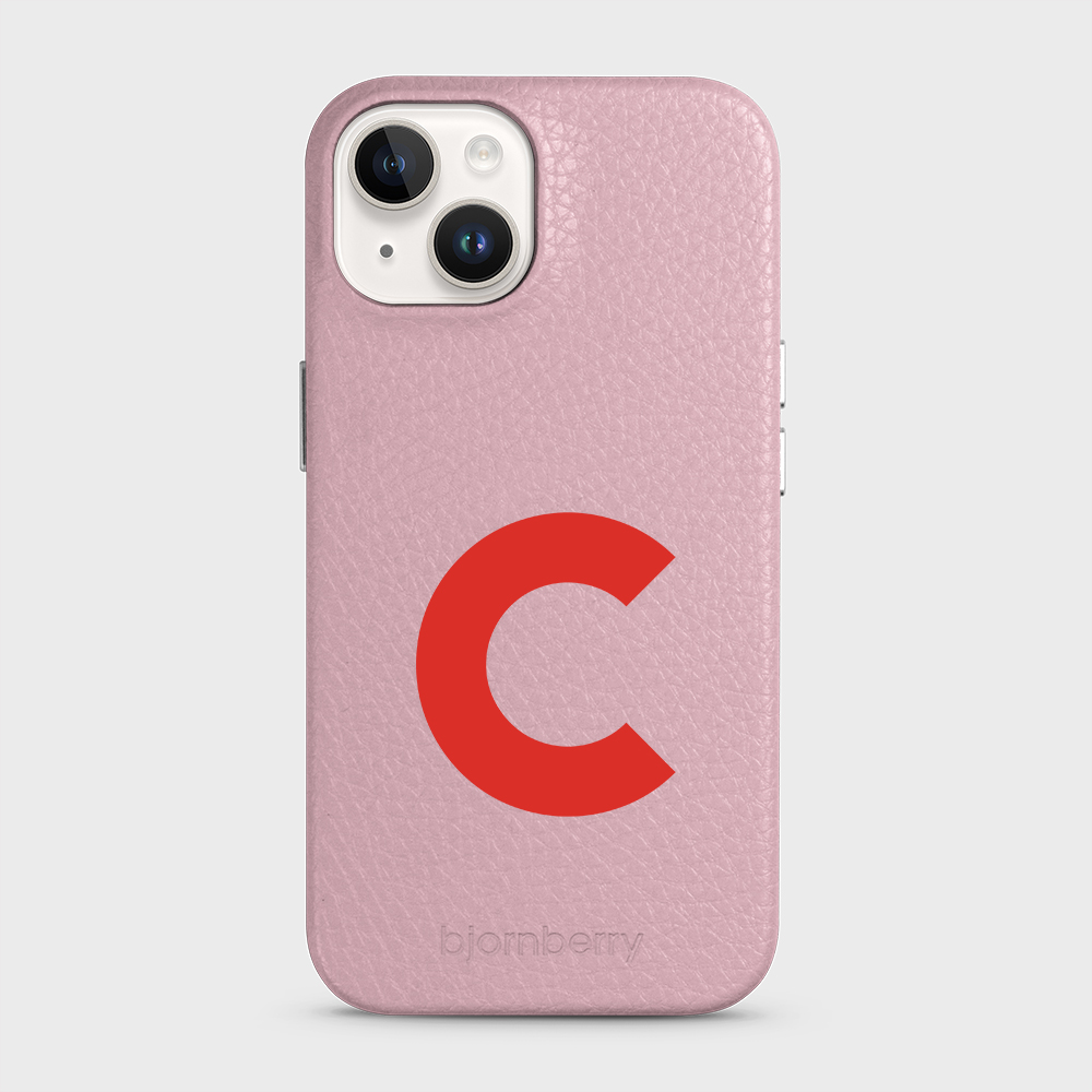 iPhone 14 Personalised Leather Case - Initial - 18