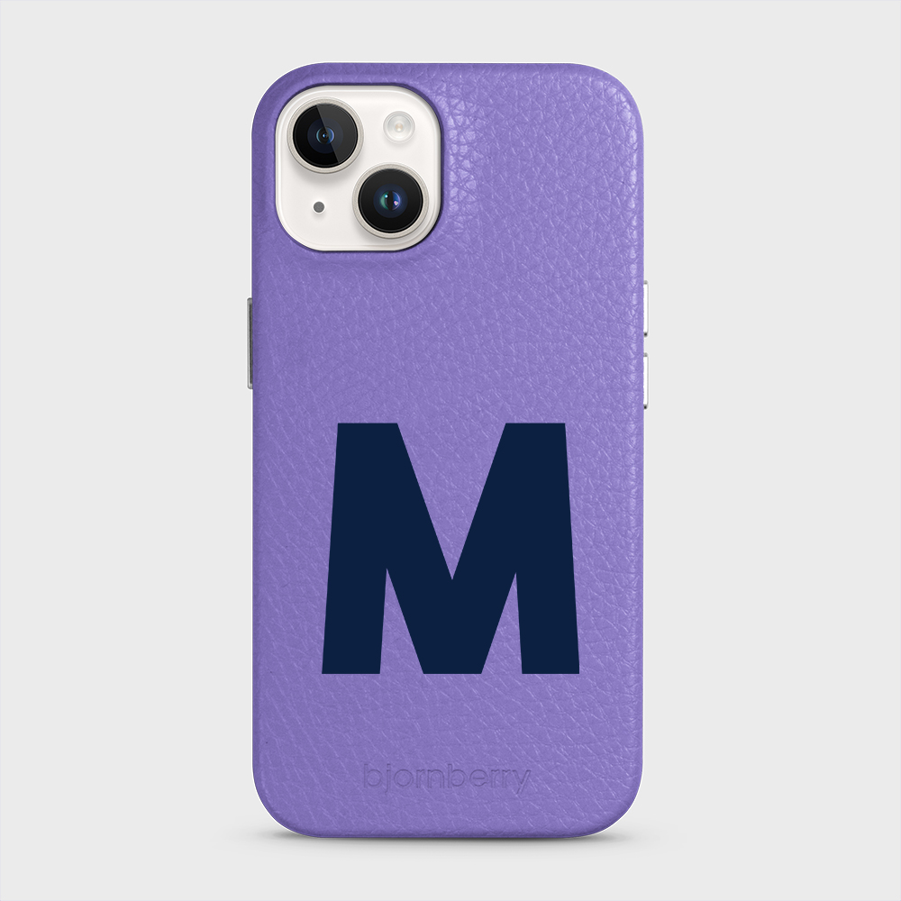 iPhone 14 Personalised Leather Case - Initial - 8