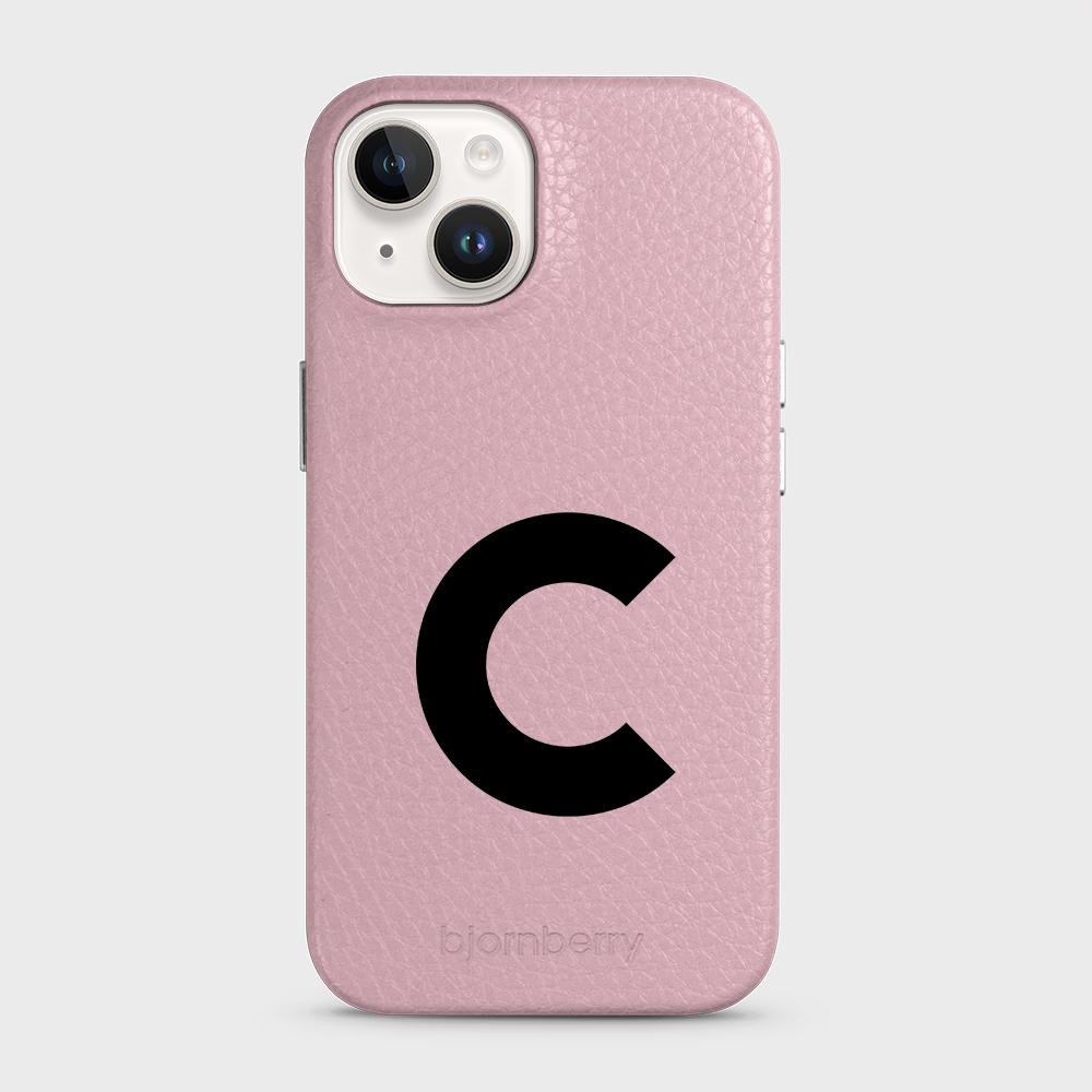 iPhone 14 Personalised Leather Case - Initial - 20