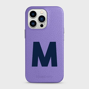 iPhone 13 Pro Personalised Leather Case - Initial