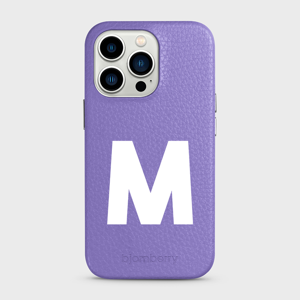 iPhone 13 Pro Personalised Leather Case - Initial - 7
