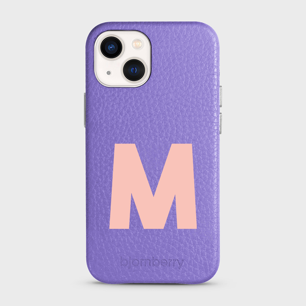 iPhone 13 Mini Personifierat Läderskal - Initial - 19