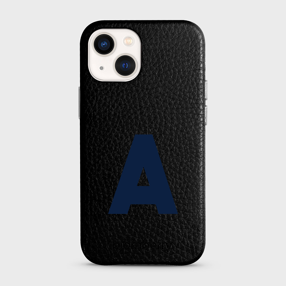 iPhone 13 Mini Personifierat Läderskal - Initial - 27