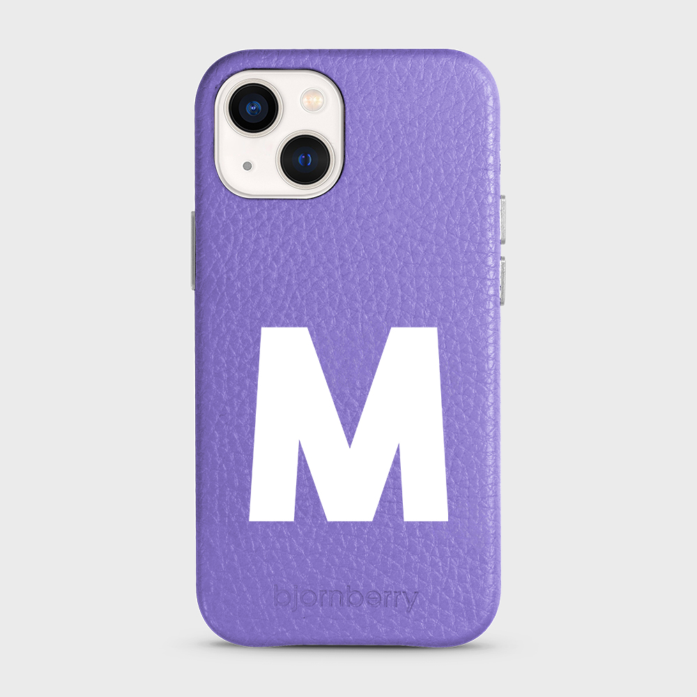 iPhone 13 Mini Personifierat Läderskal - Initial - 21