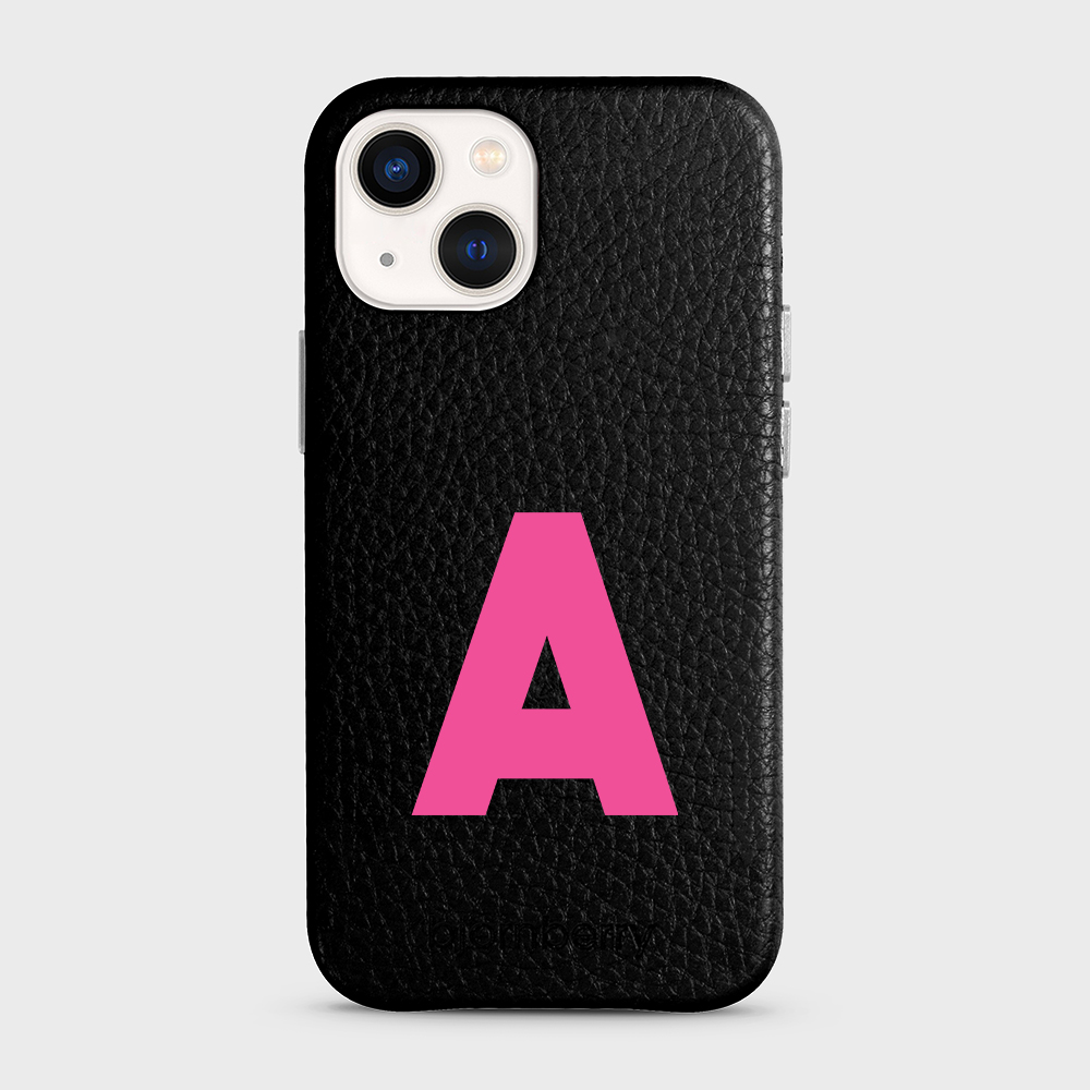 iPhone 13 Mini Personifierat Läderskal - Initial - 26