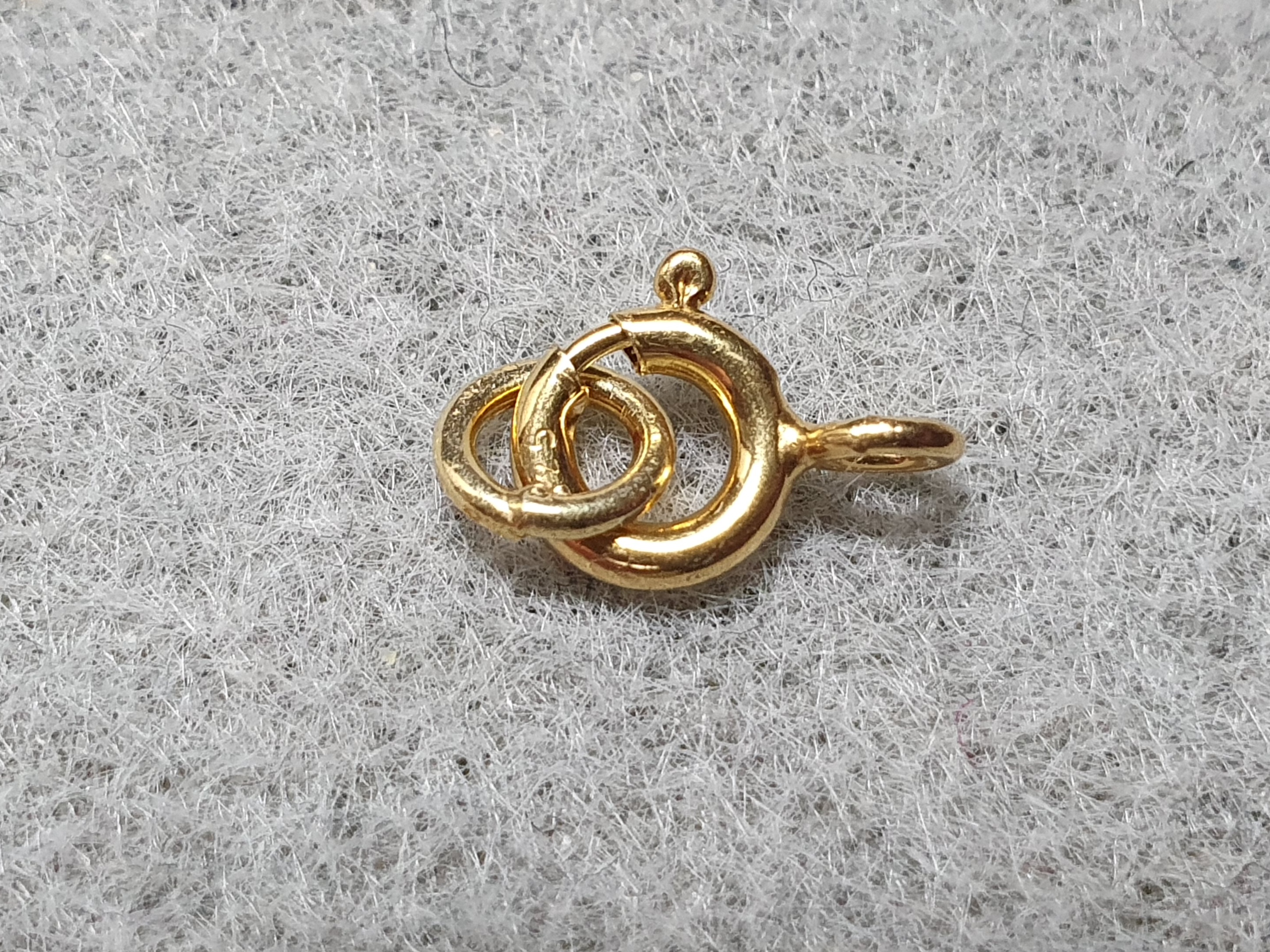Lås set fg springring 6mm (öppen) + motring 5mm ( lödd ), 925-silver