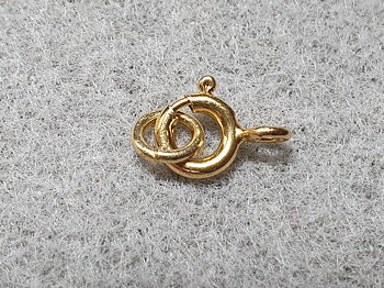Lås set fg springring 6mm (öppen) + motring 5mm ( lödd ), 925-silver