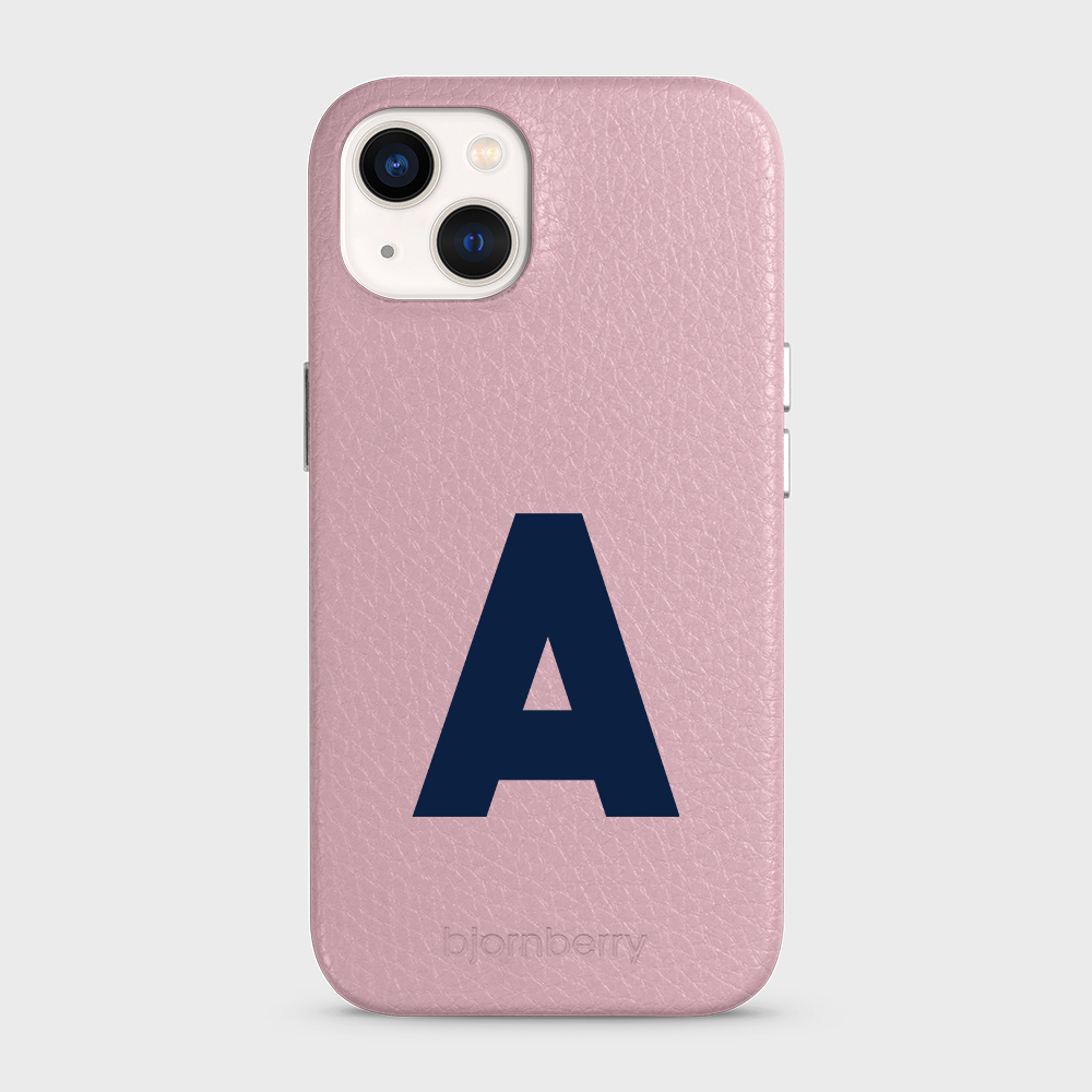 iPhone 13 Personalised Leather Case - Initial - 8