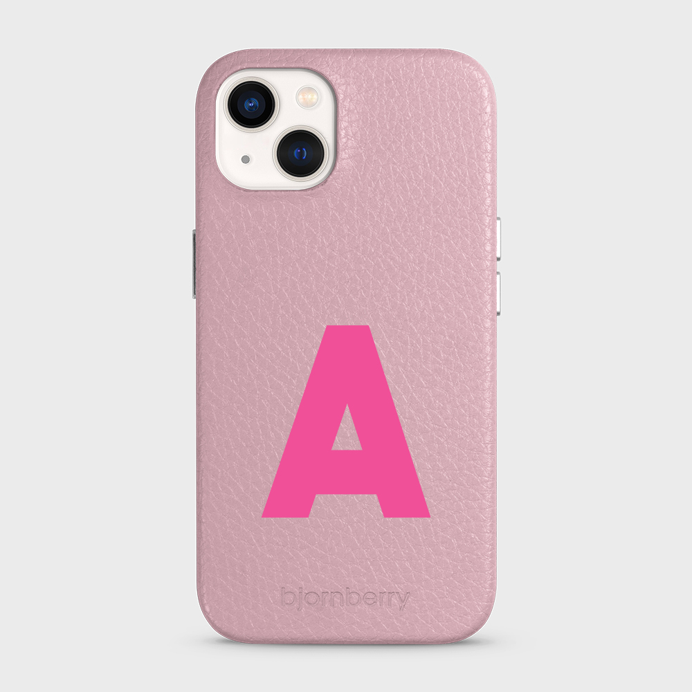 iPhone 13 Personalised Leather Case - Initial - 10