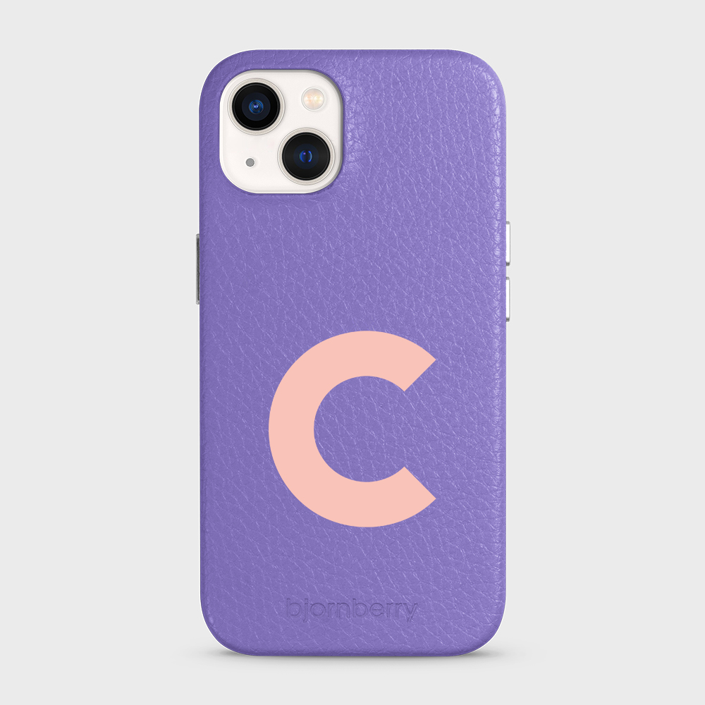iPhone 13 Personalised Leather Case - Initial - 5