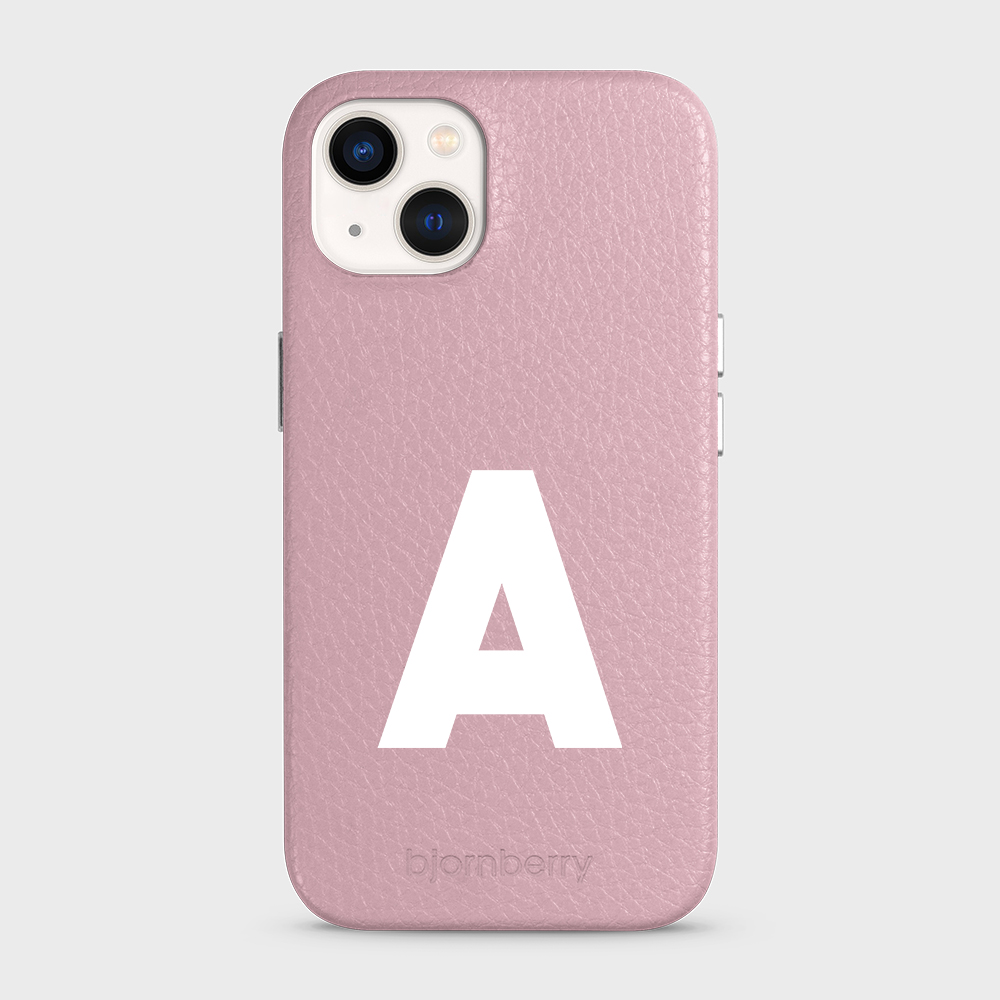 iPhone 13 Personalised Leather Case - Initial - 13