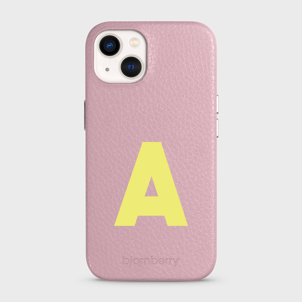 iPhone 13 Personalised Leather Case - Initial - 9
