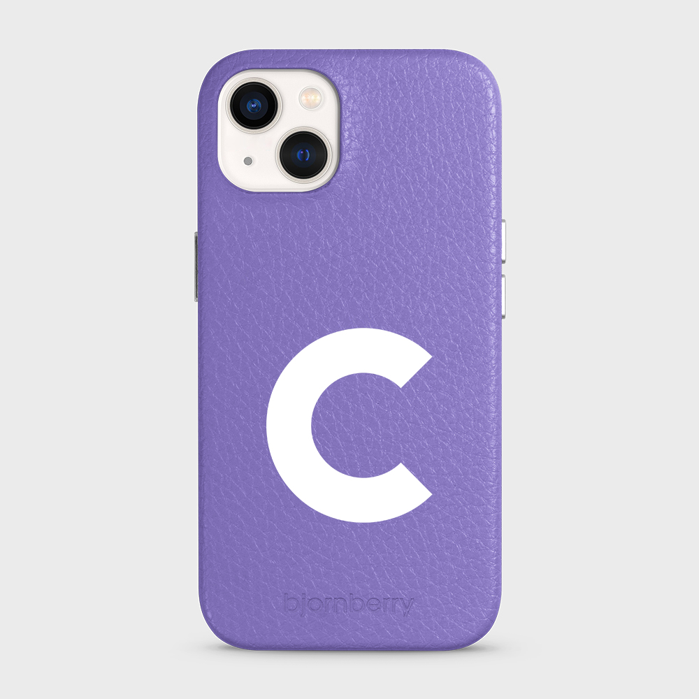 iPhone 13 Personalised Leather Case - Initial - 7