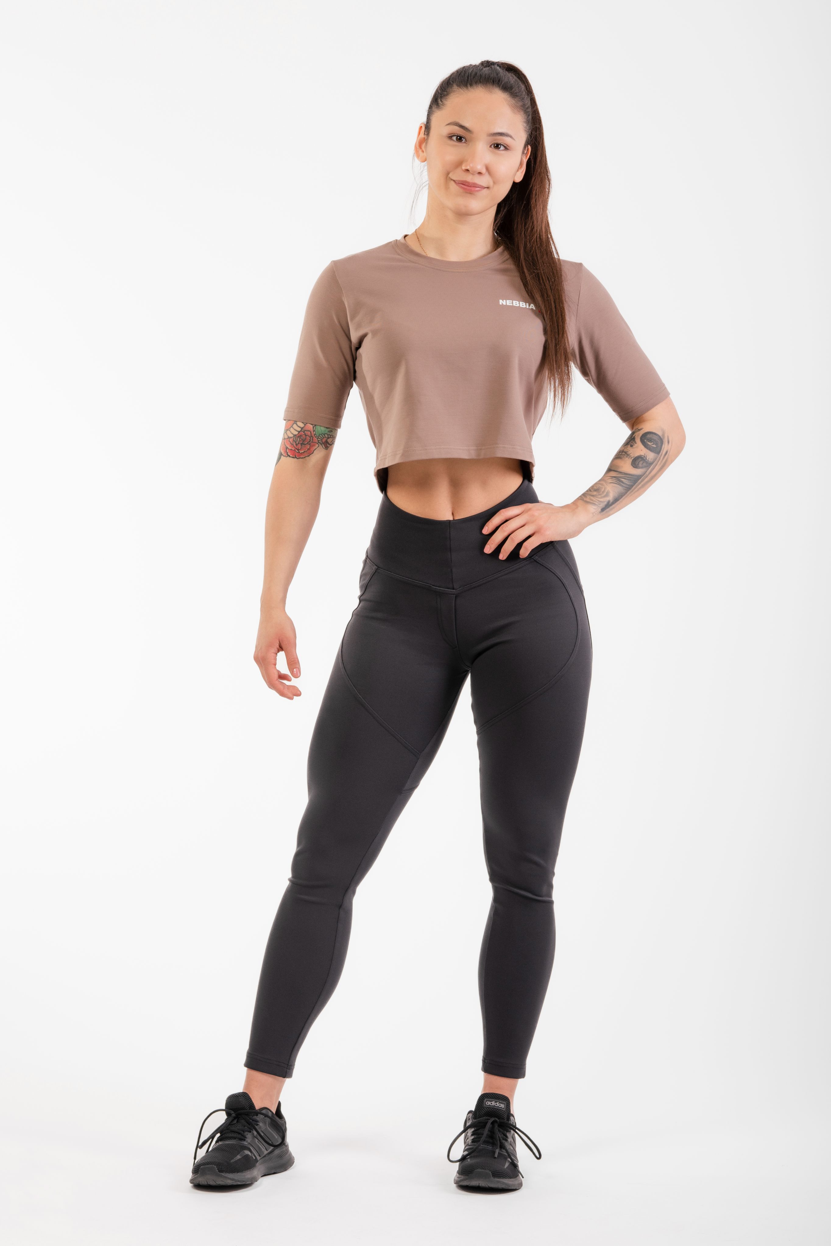 High Waist Bubble Butt Lifting Pants, black - 8