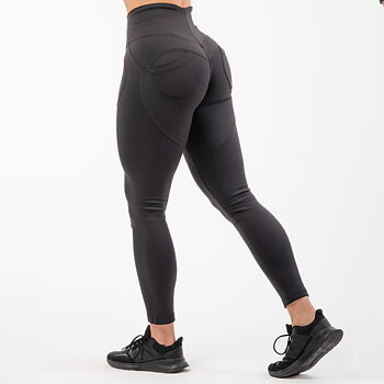 High Waist Bubble Butt Lifting Pants, black