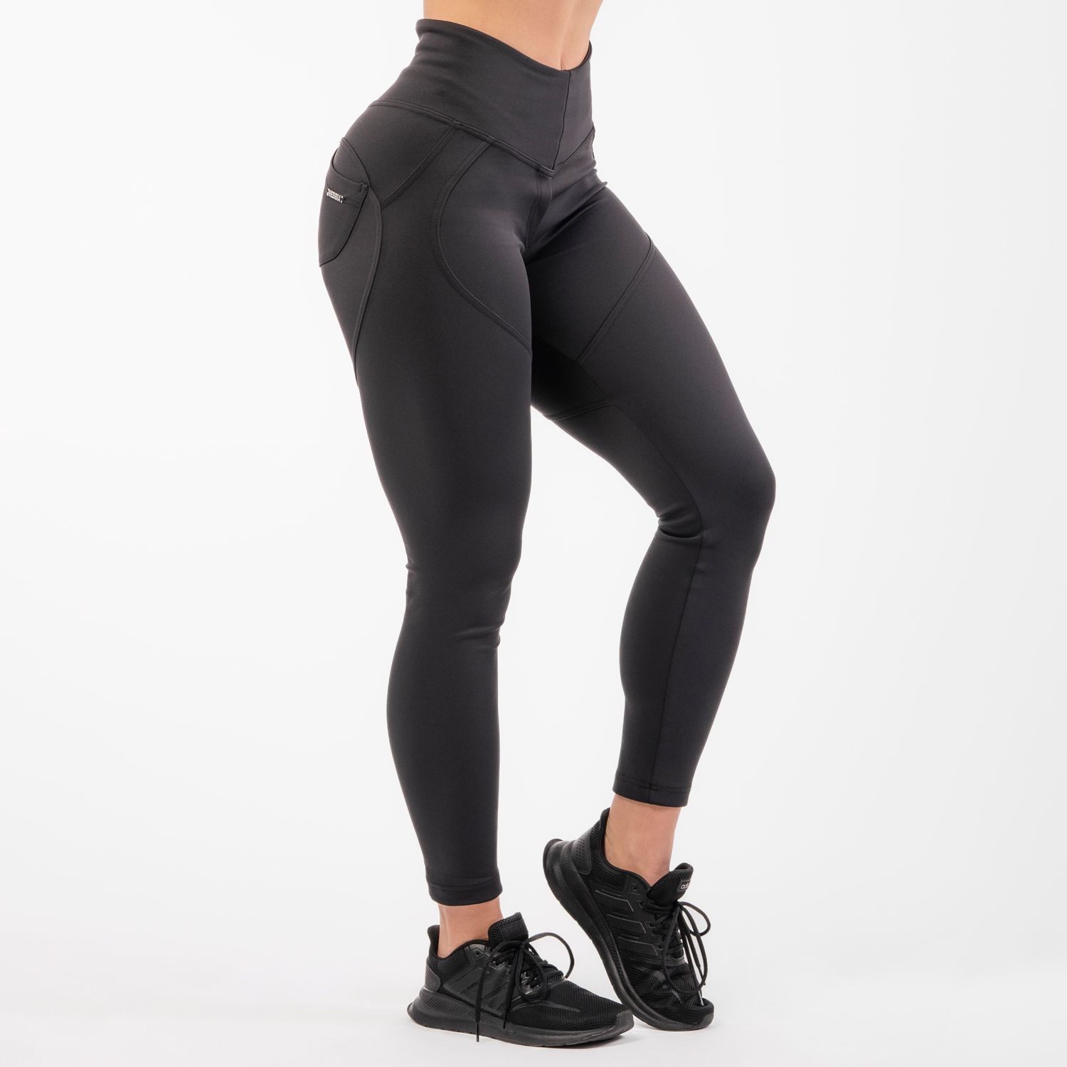 High Waist Bubble Butt Lifting Pants, black - 2