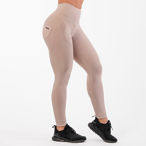 High Waist Bubble Butt Lifting Pants, cream