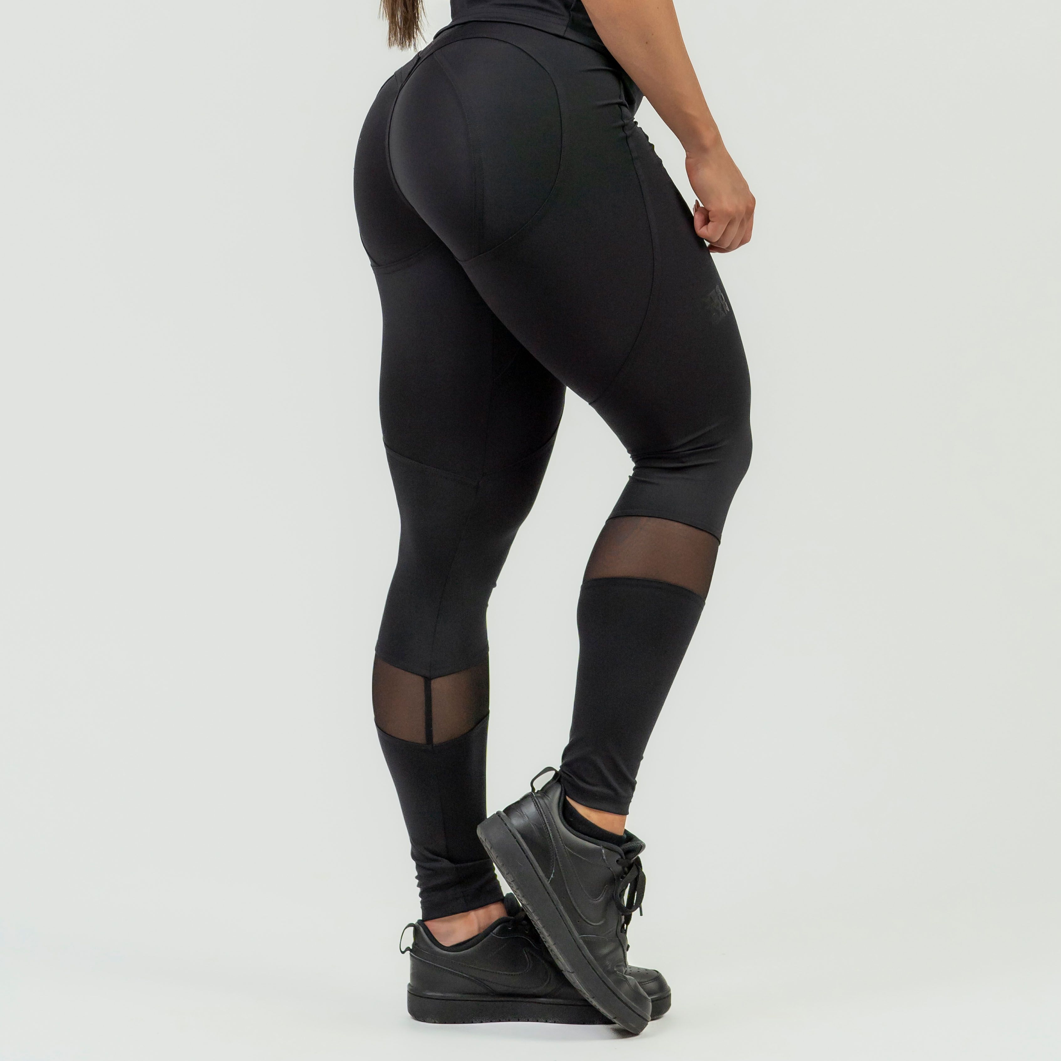 High Waist Push-Up Leggings, black