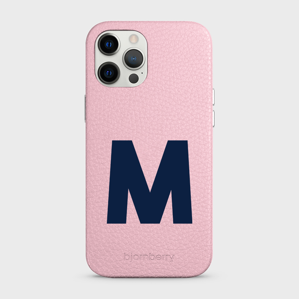 iPhone 12 Pro Max Personalised Leather Case - Initial - 29