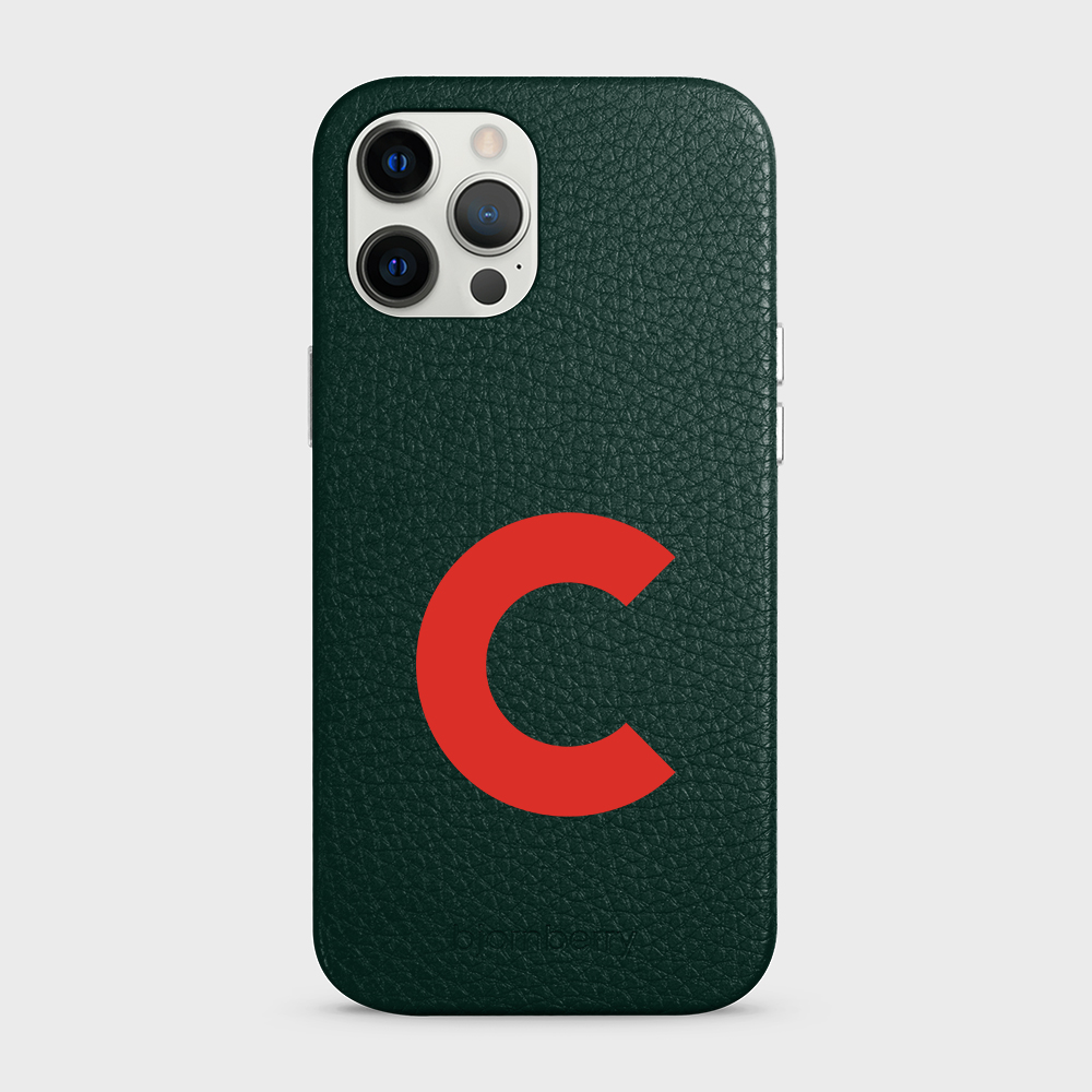 iPhone 12 Pro Max Personalised Leather Case - Initial - 5