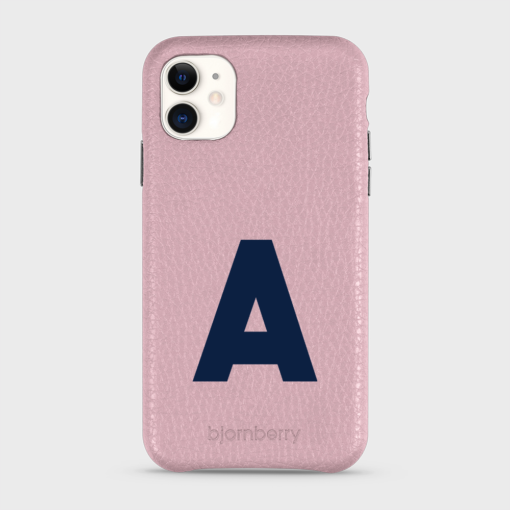 iPhone 11 Personalised Leather Case - Initial - 22