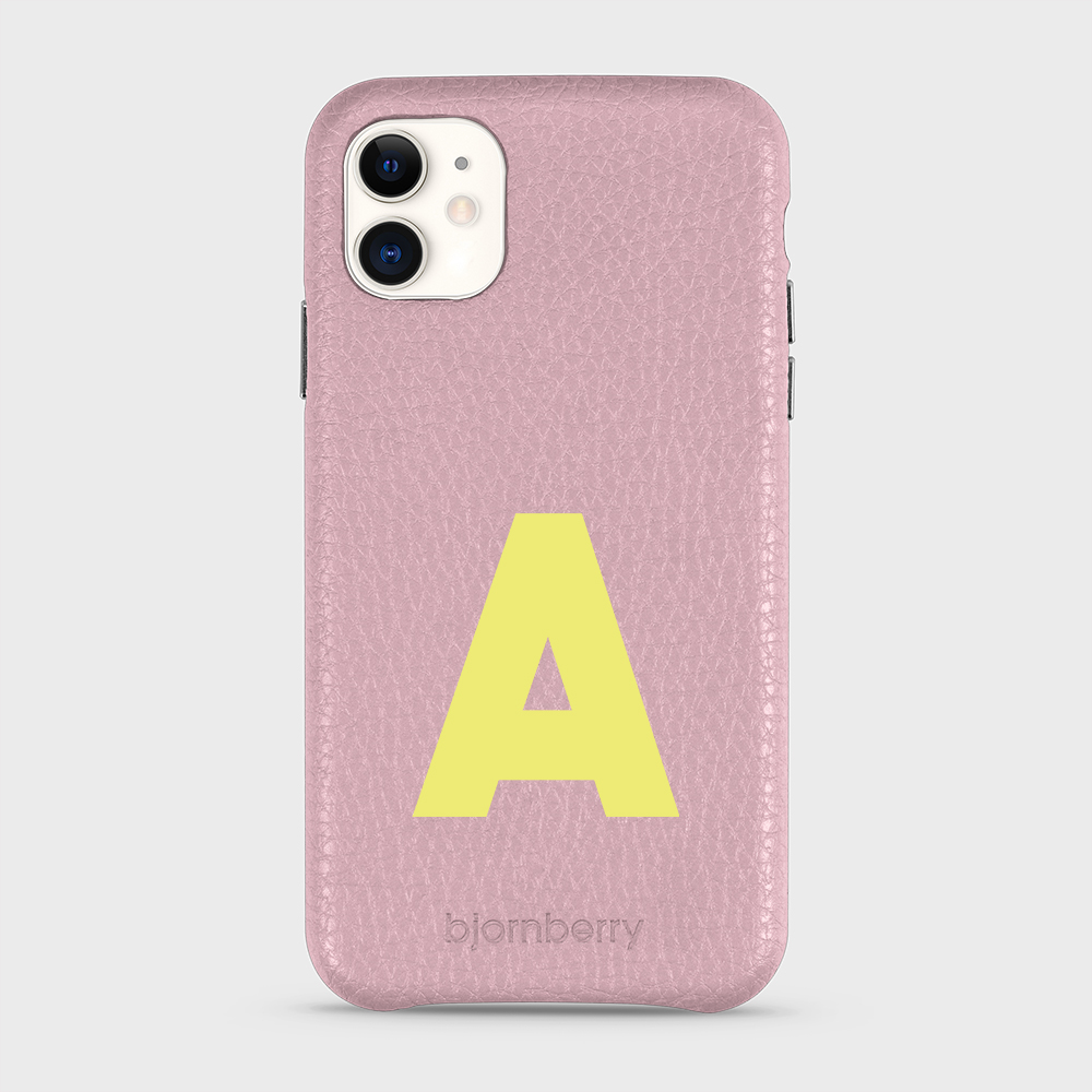 iPhone 11 Personalised Leather Case - Initial - 23