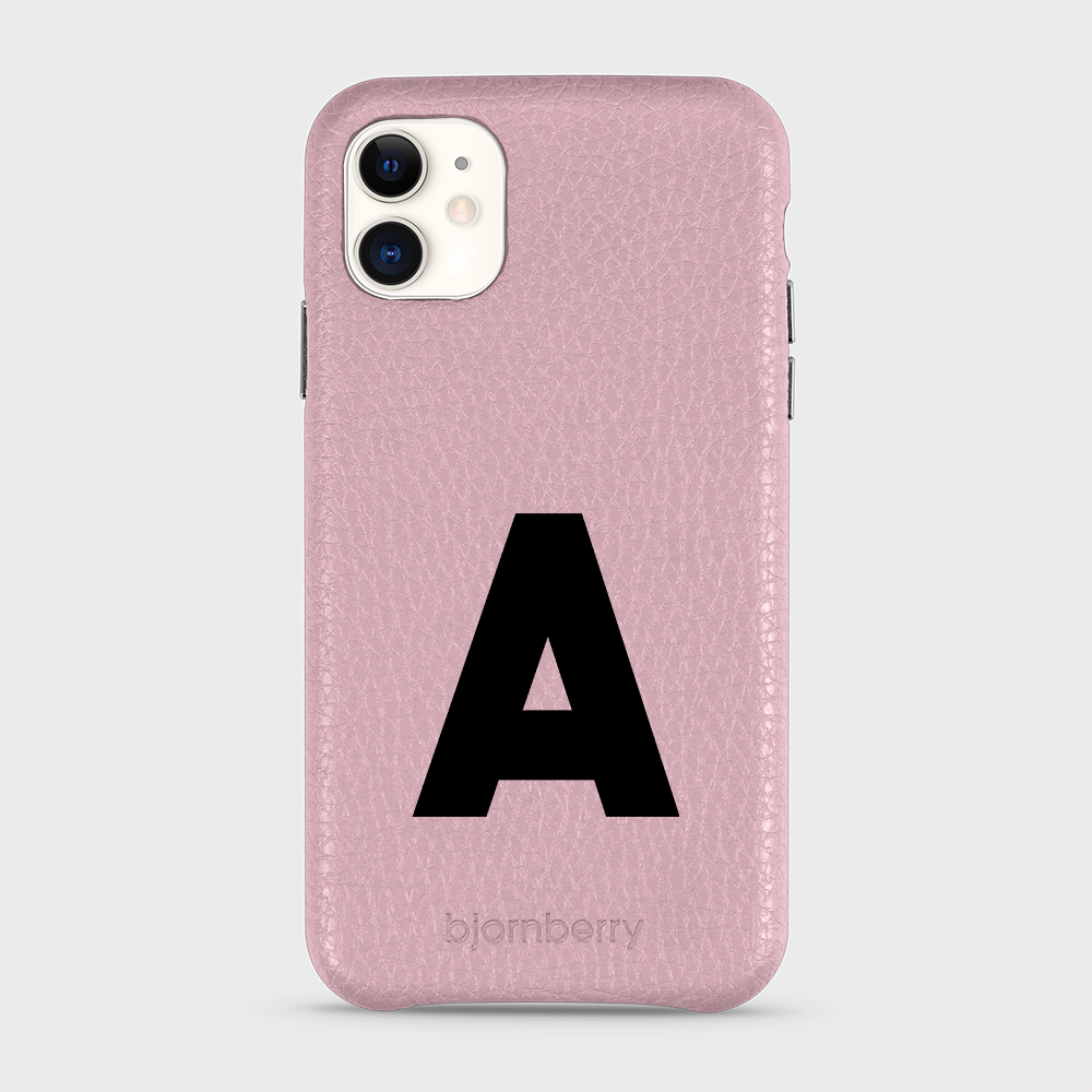 iPhone 11 Personalised Leather Case - Initial - 27