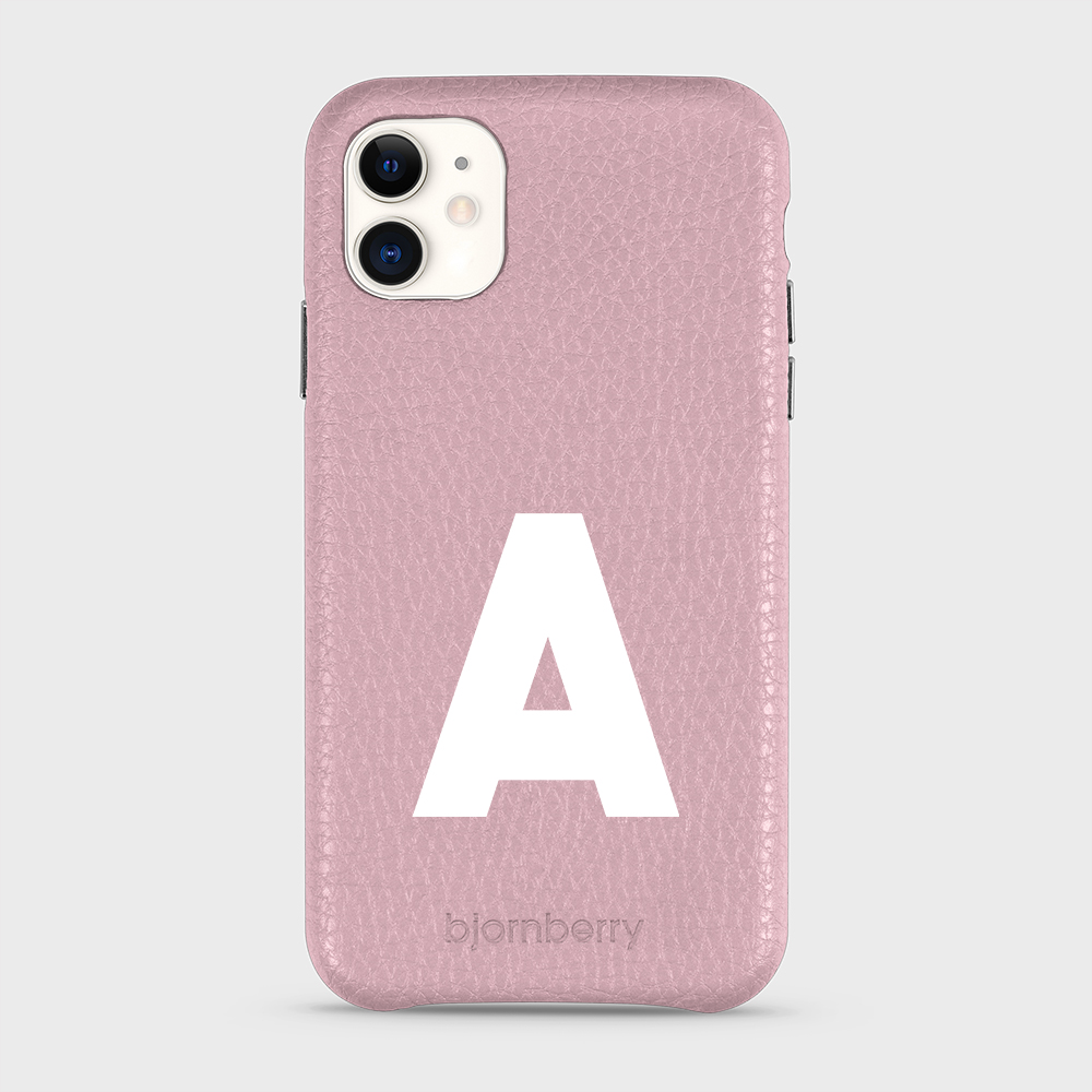 iPhone 11 Personalised Leather Case - Initial - 28