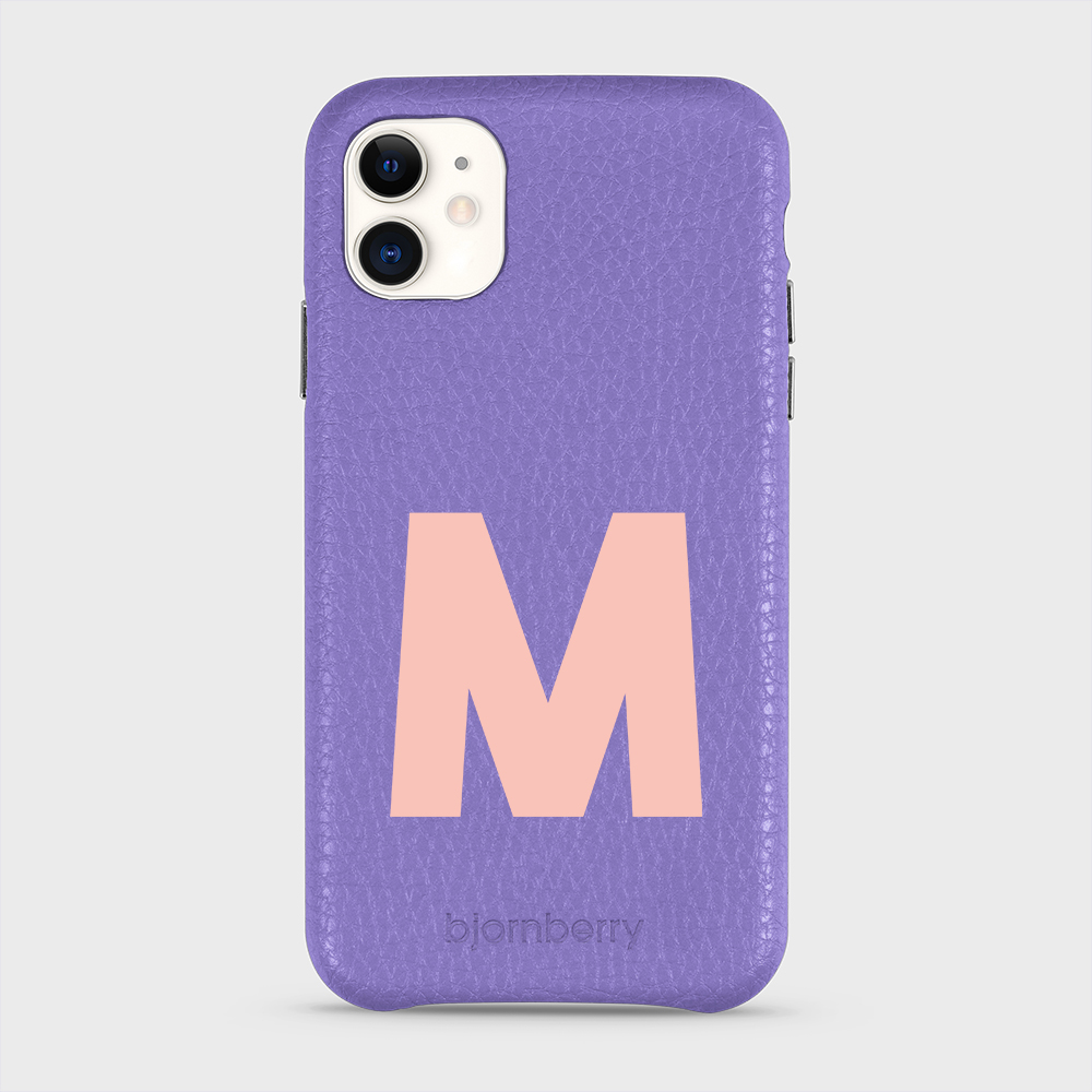 iPhone 11 Personalised Leather Case - Initial - 19