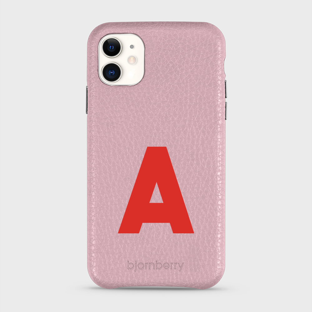 iPhone 11 Personalised Leather Case - Initial - 25