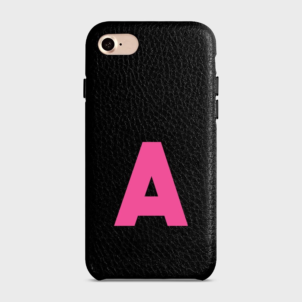 iPhone 7/8/SE (2022/2020) Personalised Leather Case - Initial - 38