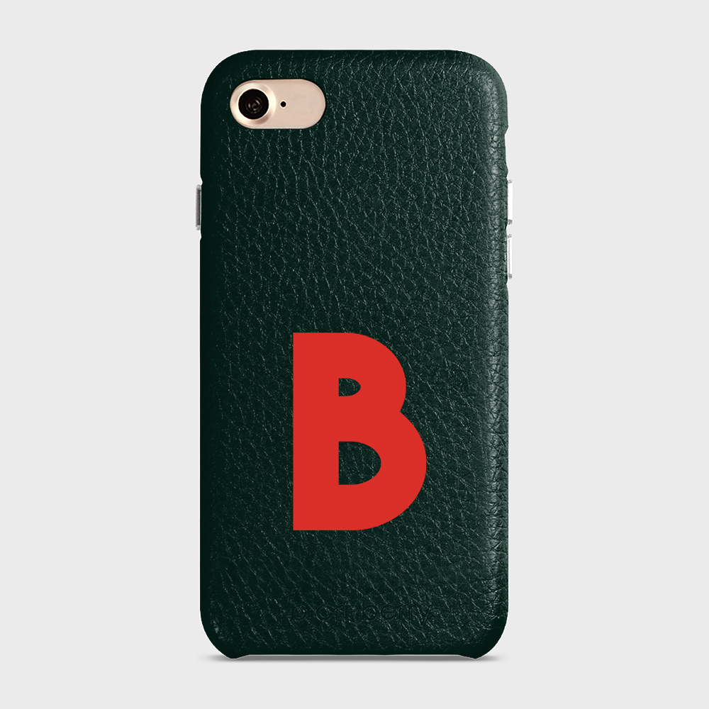 iPhone 7/8/SE (2022/2020) Personalised Leather Case - Initial - 18