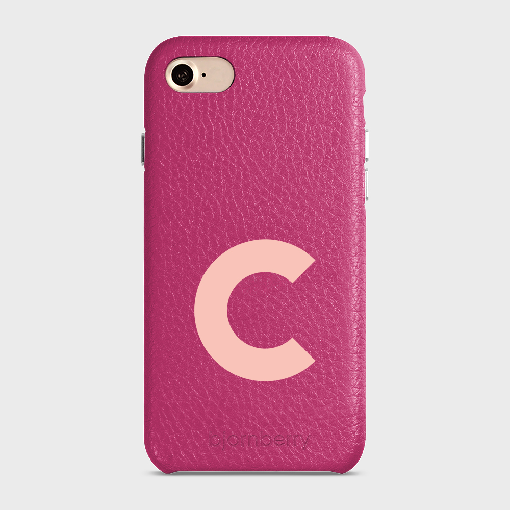 iPhone 7/8/SE (2022/2020) Personalised Leather Case - Initial - 4