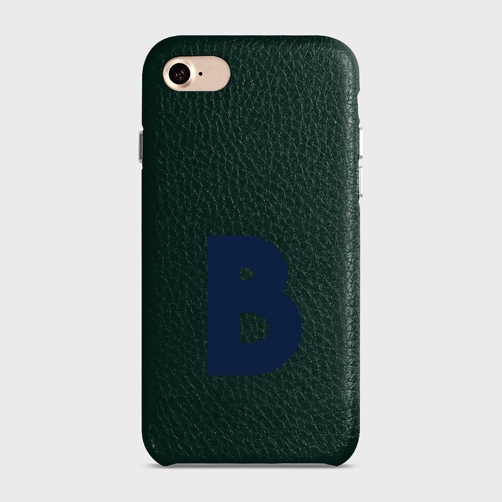 iPhone 7/8/SE (2022/2020) Personalised Leather Case - Initial - 15