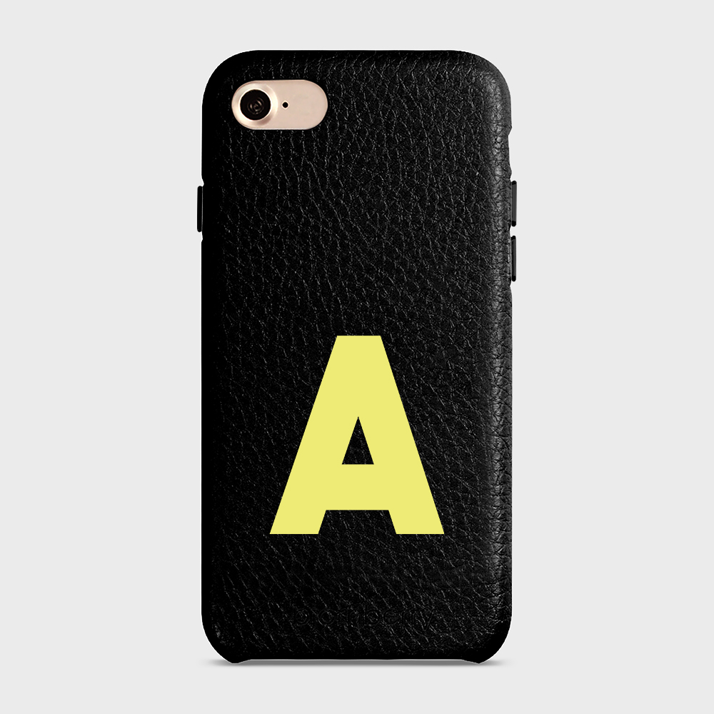 iPhone 7/8/SE (2022/2020) Personalised Leather Case - Initial - 37