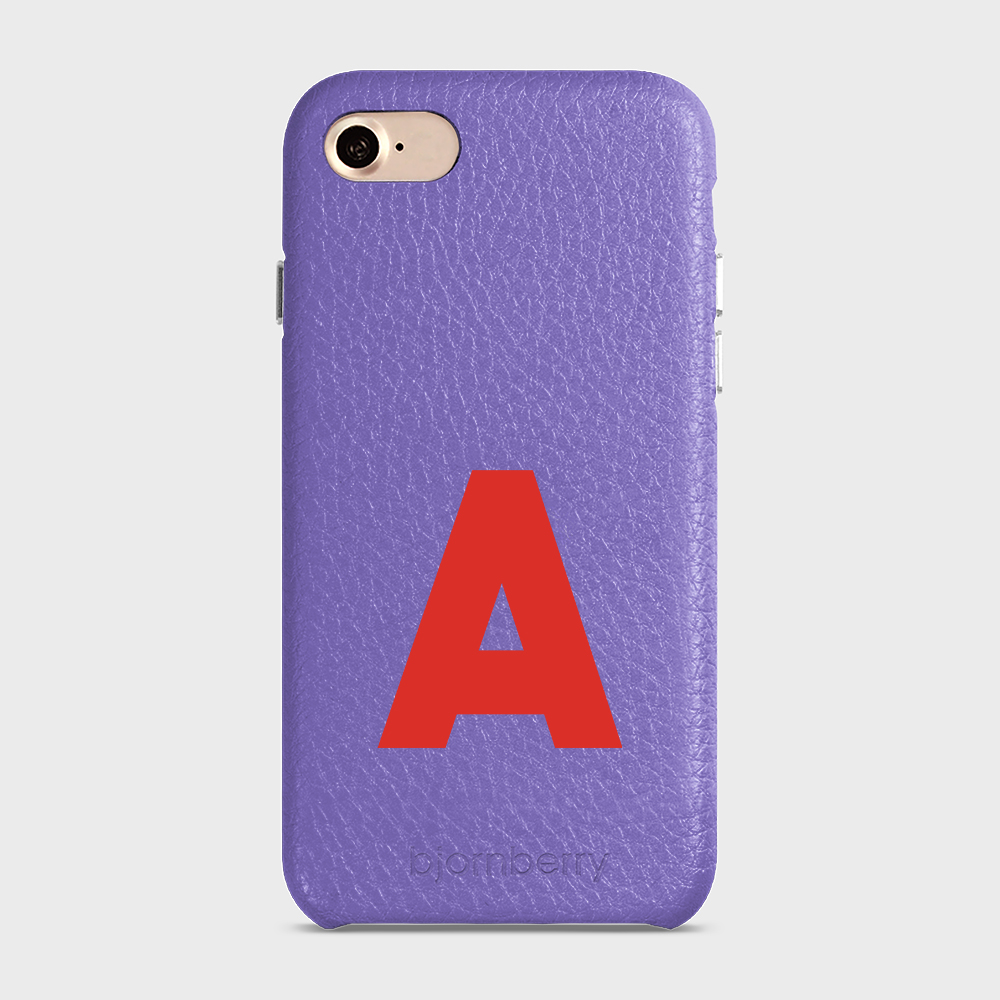 iPhone 7/8/SE (2022/2020) Personalised Leather Case - Initial - 24