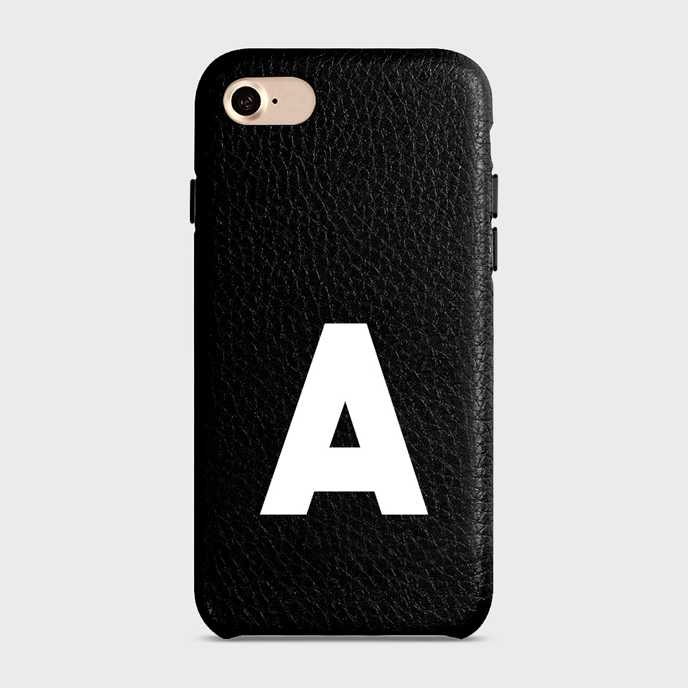 iPhone 7/8/SE (2022/2020) Personalised Leather Case - Initial - 42